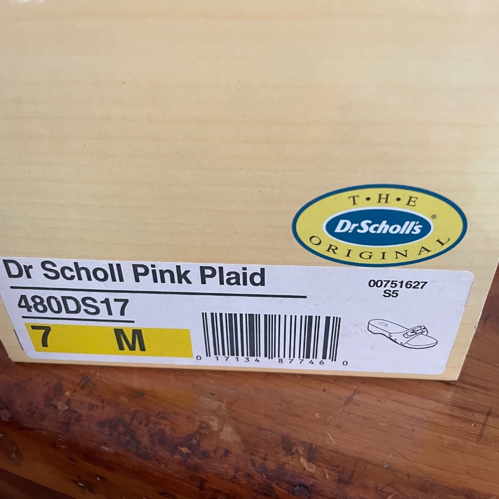 Dr. Scholls wooden slides pink flowered - Picture 3 of 3